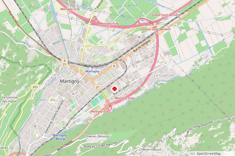 Karte mit der Lage von Brasserie WhiteFrontier