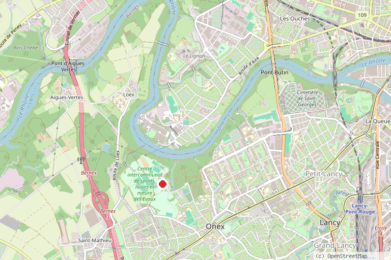 Karte mit der Lage von Parc Aventure des Evaux