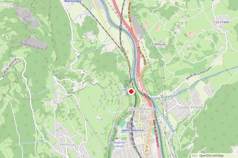 Karte mit der Lage von Grotte aux Fées