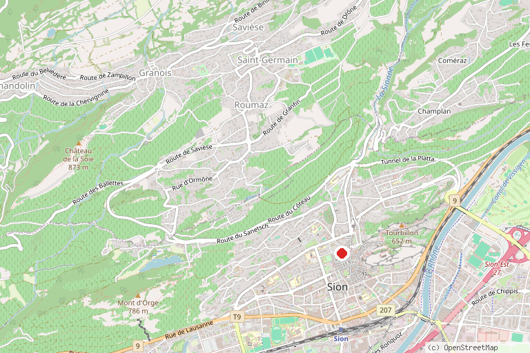 Karte mit der Lage von Kathedrale Unserer Lieben Frau