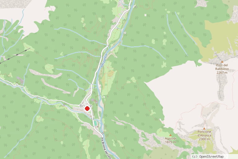 Karte mit der Lage von Sentierone della Valle Verzasca