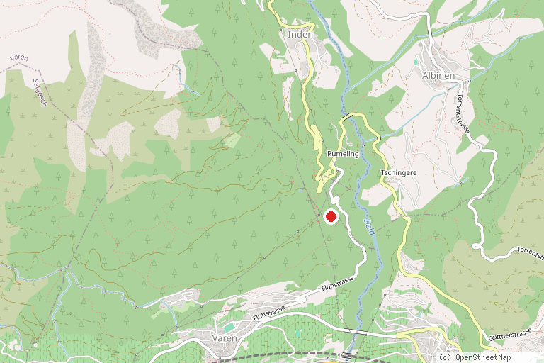 Karte mit der Lage von Klettersteig Varner Leitern