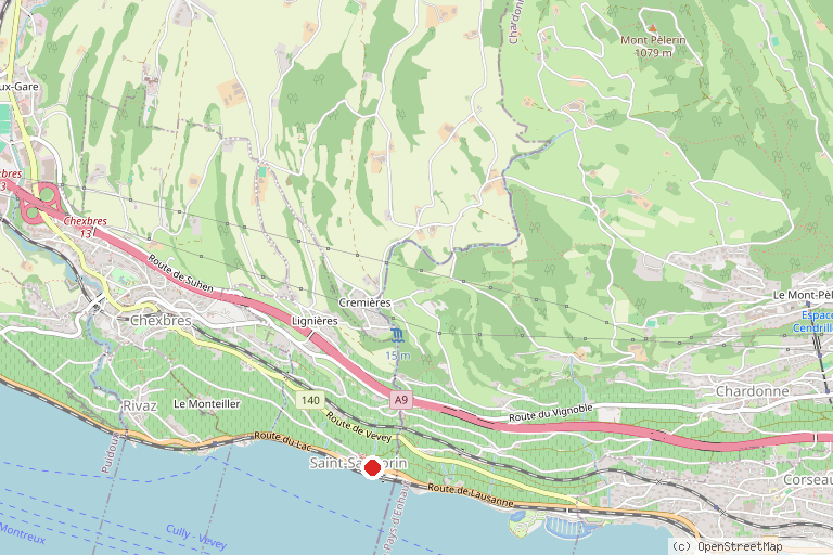 Karte mit der Lage von St-Saphorin