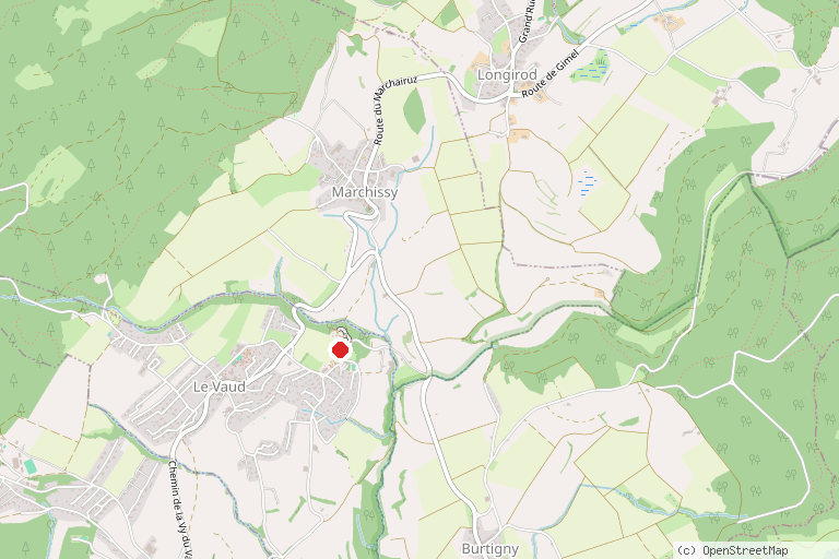 Karte mit der Lage von Parc animalier La Garenne