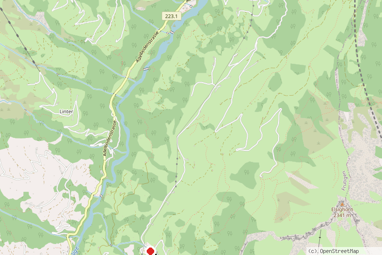 Karte mit der Lage von Skigebiet Elsigen–Metsch