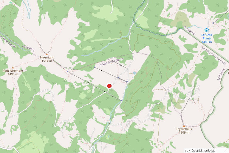 Karte mit der Lage von Skigebiet Rathvel
