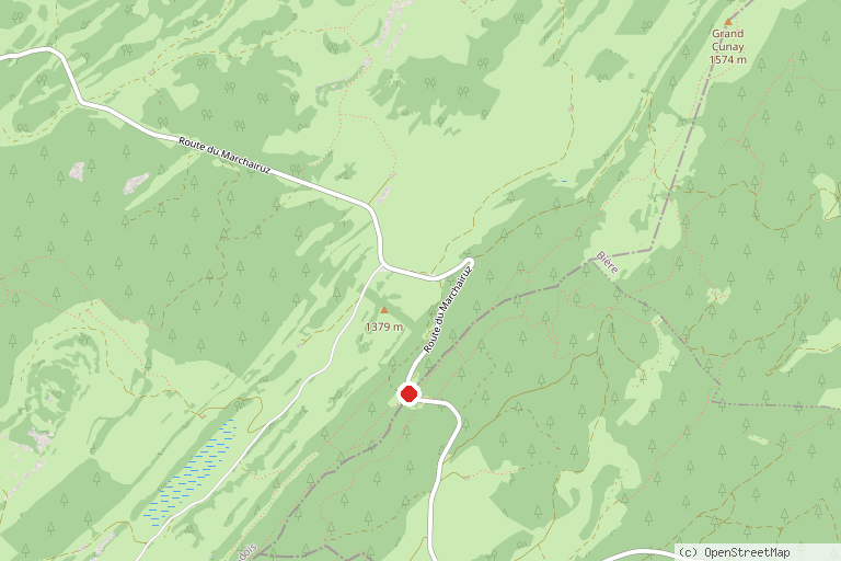 Karte mit der Lage von Col du Marchairuz