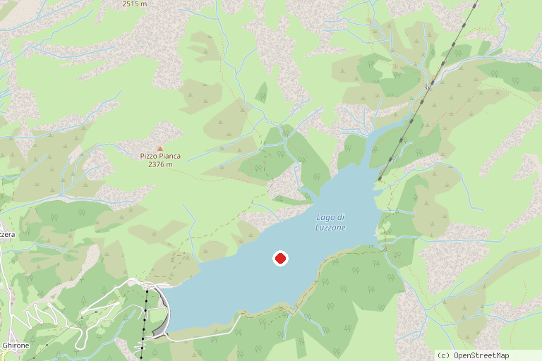 Karte mit der Lage von Lago di Luzzone