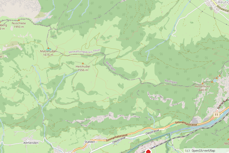 Karte mit der Lage von Simmentaler Käsewelt