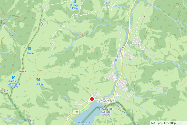 Karte mit der Lage von Riggisalp