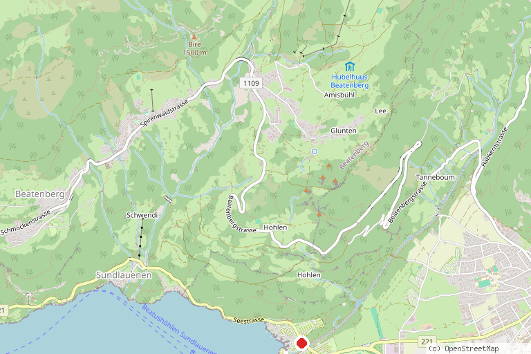 Karte mit der Lage von Camping Manor Farm