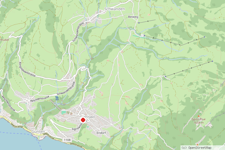 Karte mit der Lage von Solbadhotel Sigriswil
