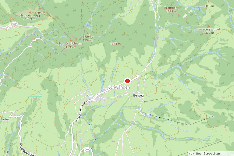 Karte mit der Lage von Sternwarte und Planetarium SIRIUS