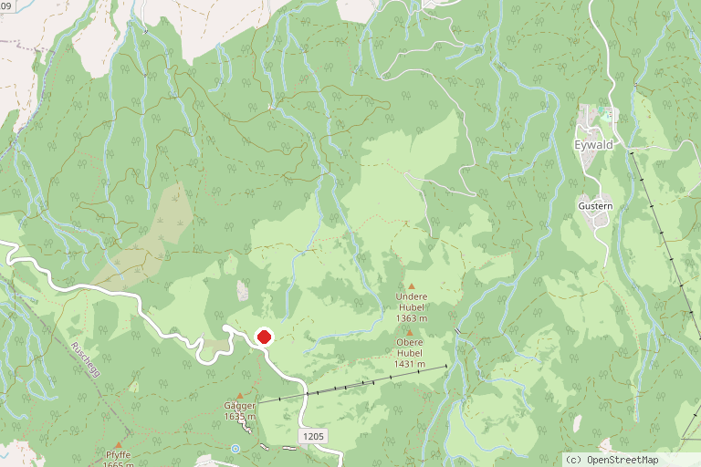 Karte mit der Lage von SchneeSelital Schwarzenbühl