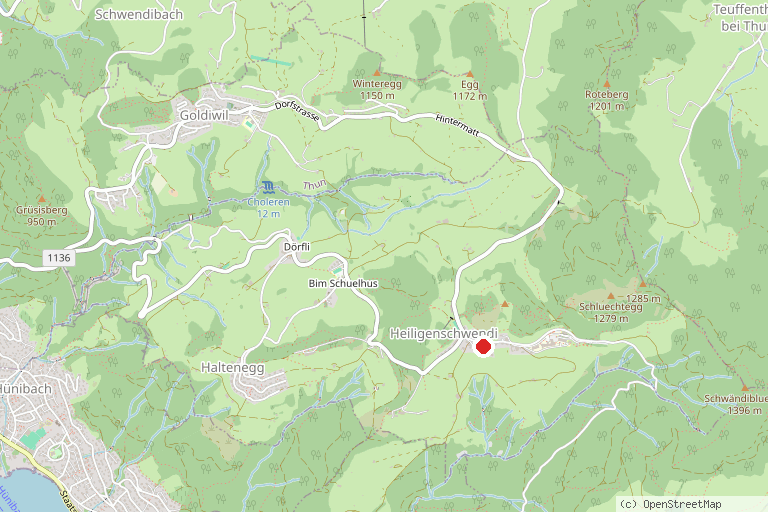 Karte mit der Lage von Eulenweg am Winterberg