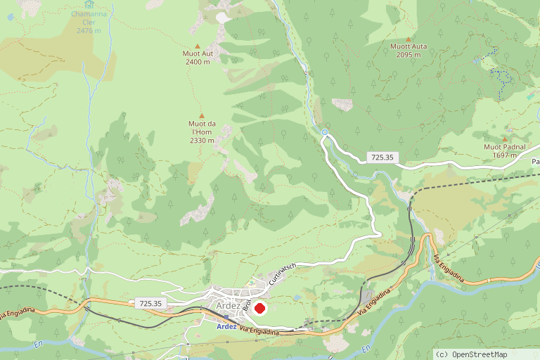 Karte mit der Lage von Ruine Steinsberg