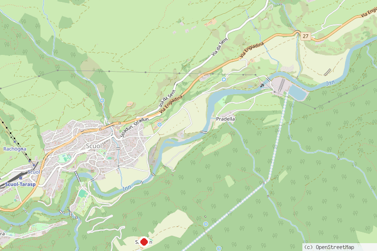Karte mit der Lage von Reitstall und Saloon San Jon