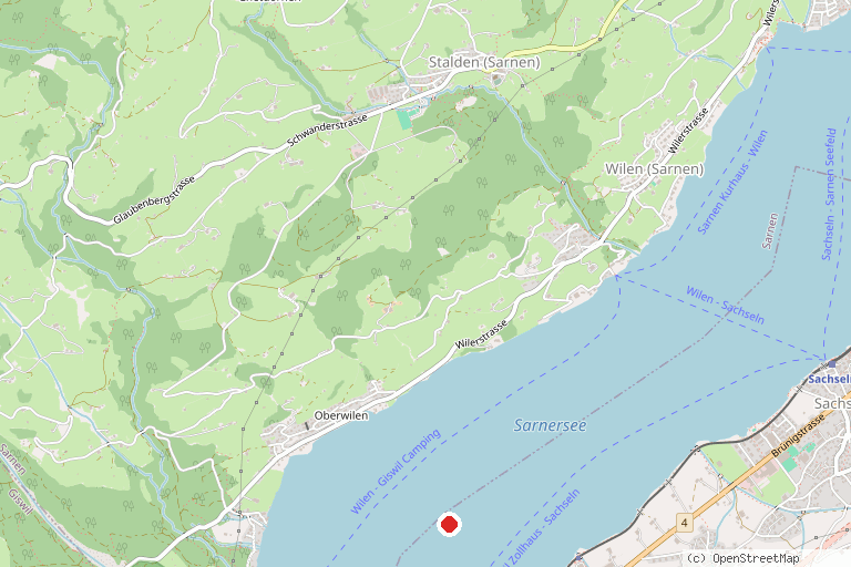 Karte mit der Lage von Sarnersee