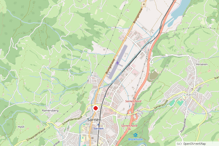 Karte mit der Lage von Historisches Museum Obwalden