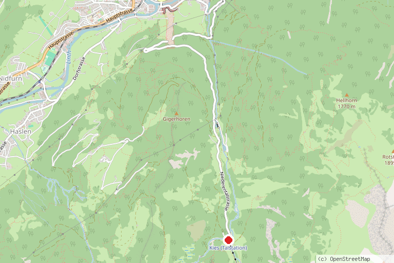 Karte mit der Lage von Moorpfad Garichte
