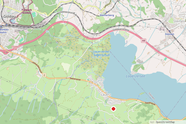 Karte mit der Lage von Lauerzersee