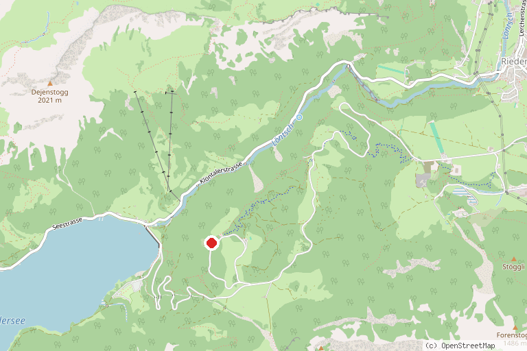 Karte mit der Lage von GLKB-Flowtrail Glarus
