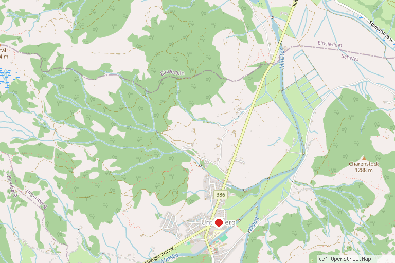 Karte mit der Lage von Seilpark Hoch-Ybrig
