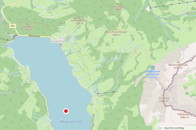 Karte mit der Lage von Wägitalersee