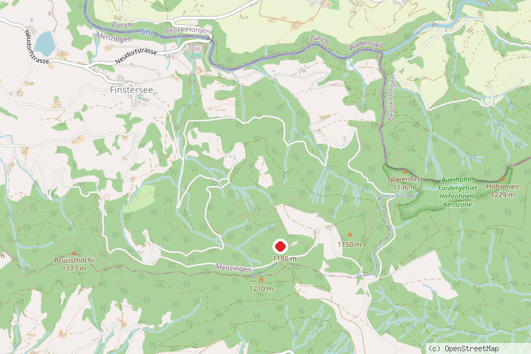 Karte mit der Lage von Gottschalkenberg