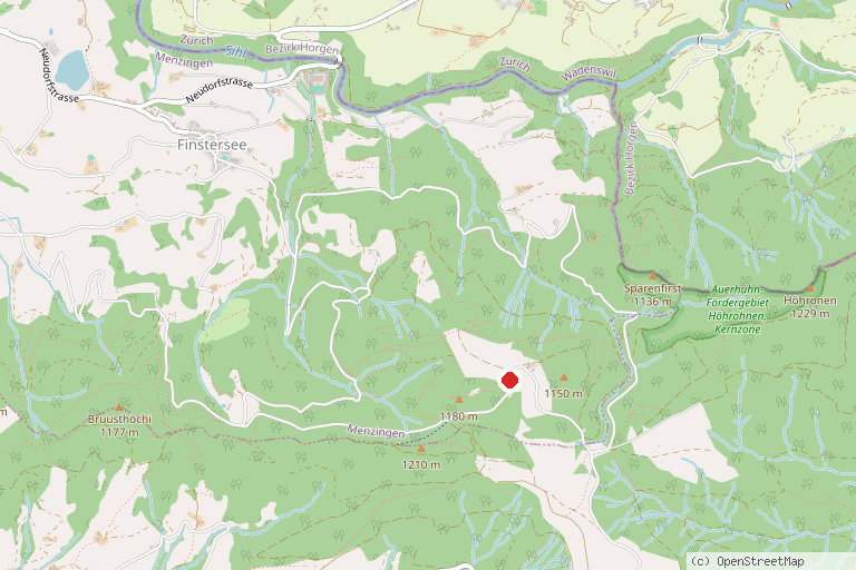 Karte mit der Lage von Restaurant Gottschalkenberg