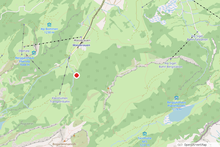 Karte mit der Lage von Sämtisersee