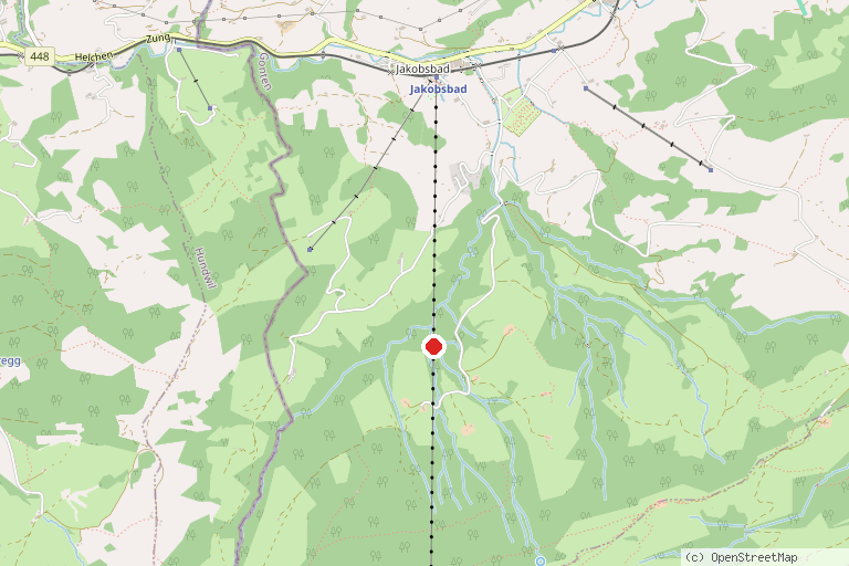 Karte mit der Lage von Kronberg Seilbahn und Bobbahn