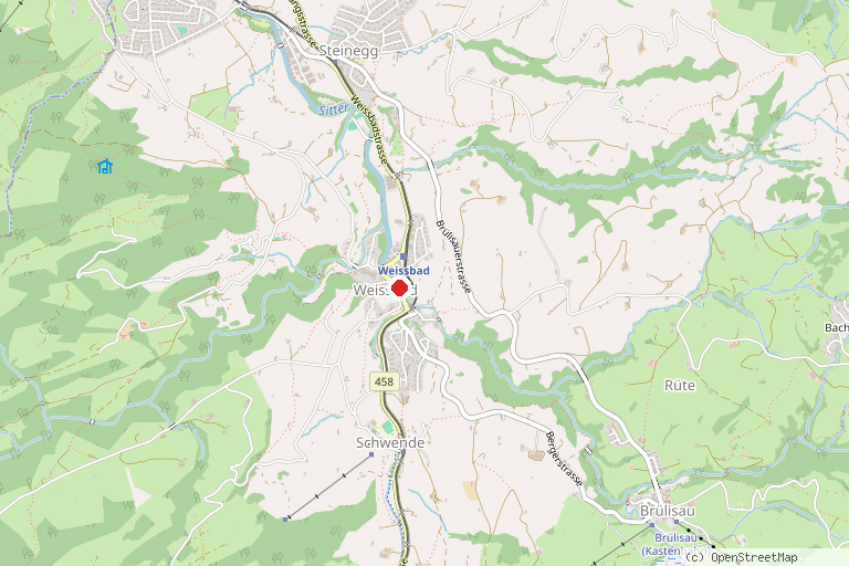 Karte mit der Lage von Chlustobelweg