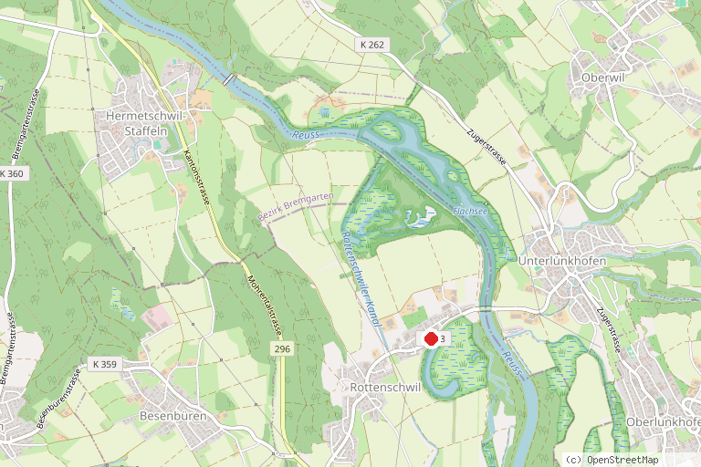 Karte mit der Lage von Naturschutz-Informationszentrum Zieglerhaus