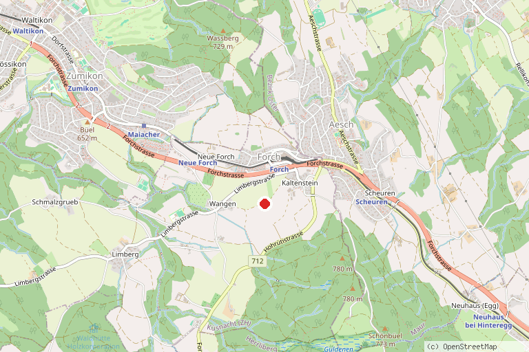 Karte mit der Lage von Pfadi Muur