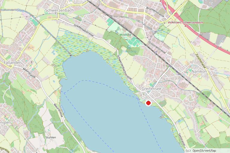 Karte mit der Lage von FC Greifensee