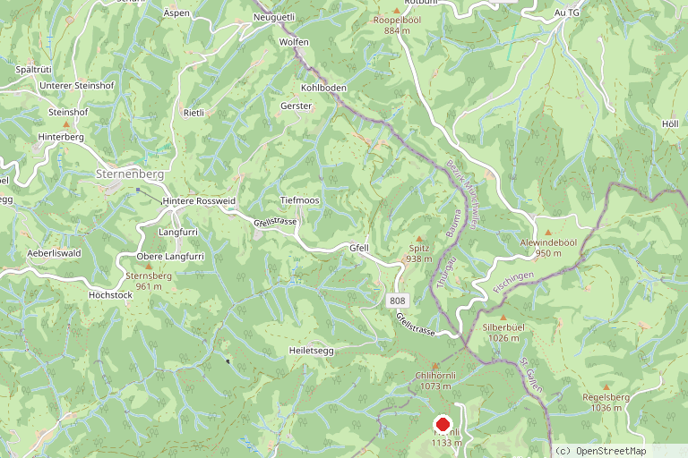 Karte mit der Lage von Trottiplausch Hörnli