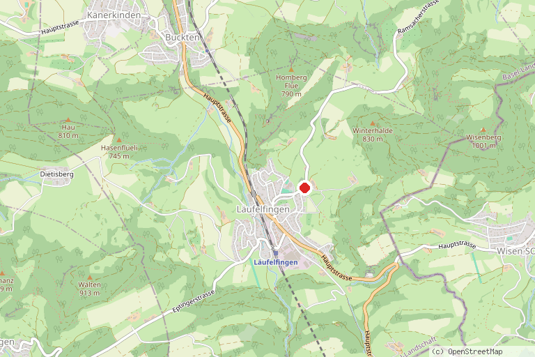 Karte mit der Lage von Bad Ramsach Quellhotel
