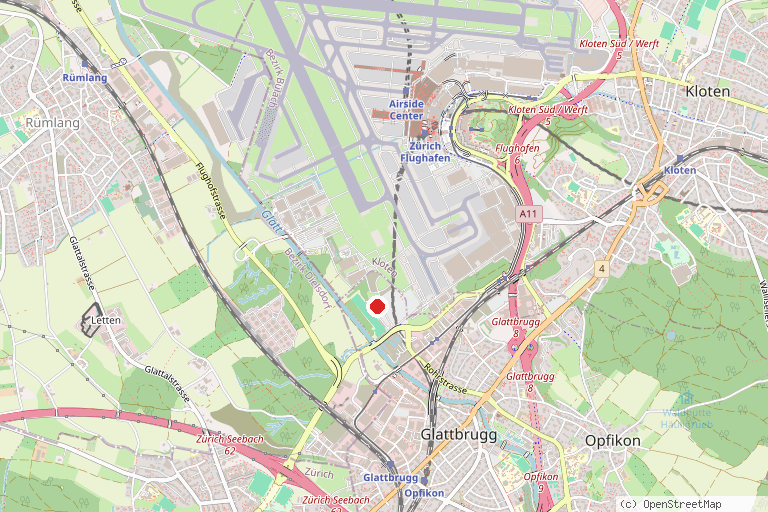 Karte mit der Lage von RUNWAY 34
